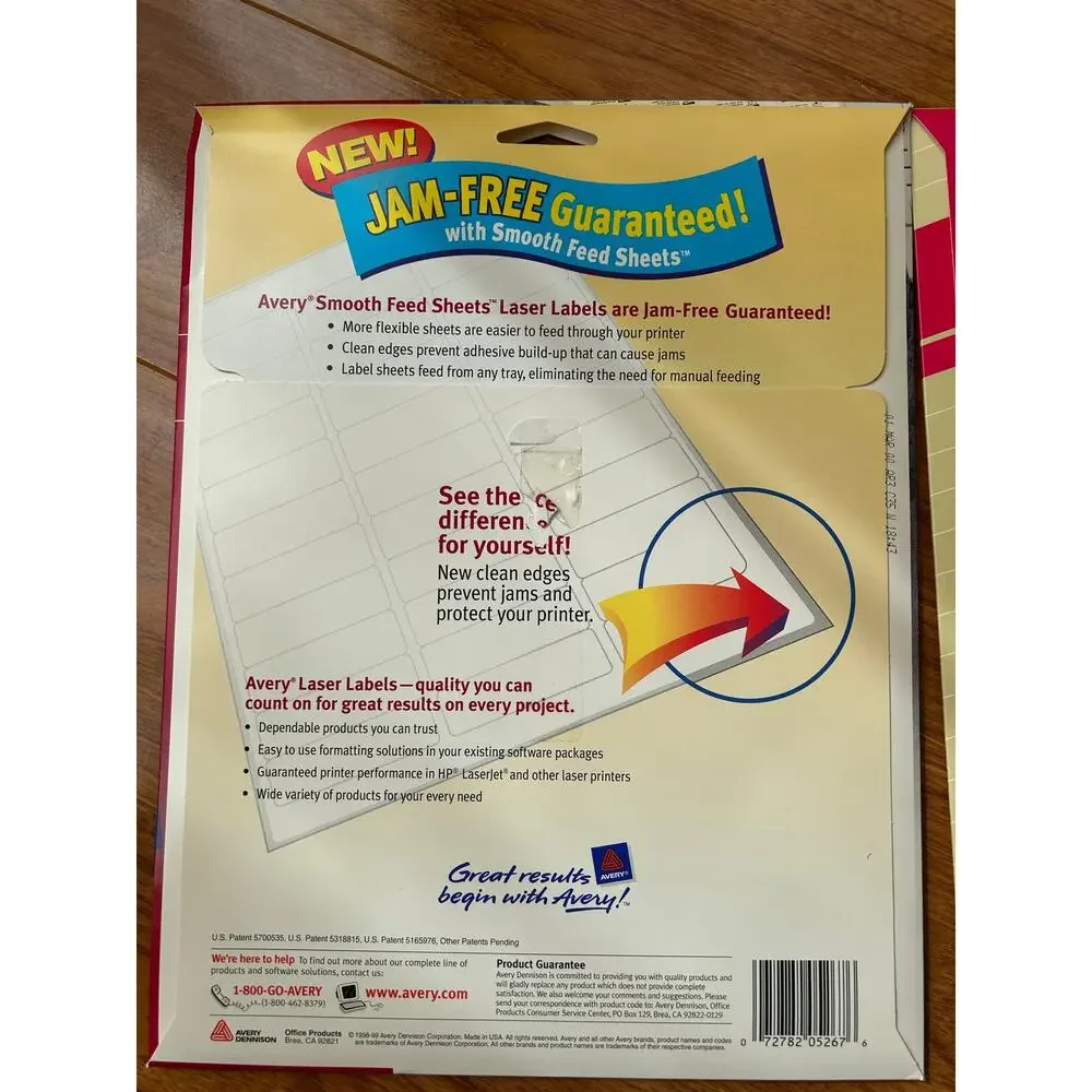 Avery Labels 1/2 x 1 3/4 White 2000/Pack 5267. 1 new, 1 only 20 sheets